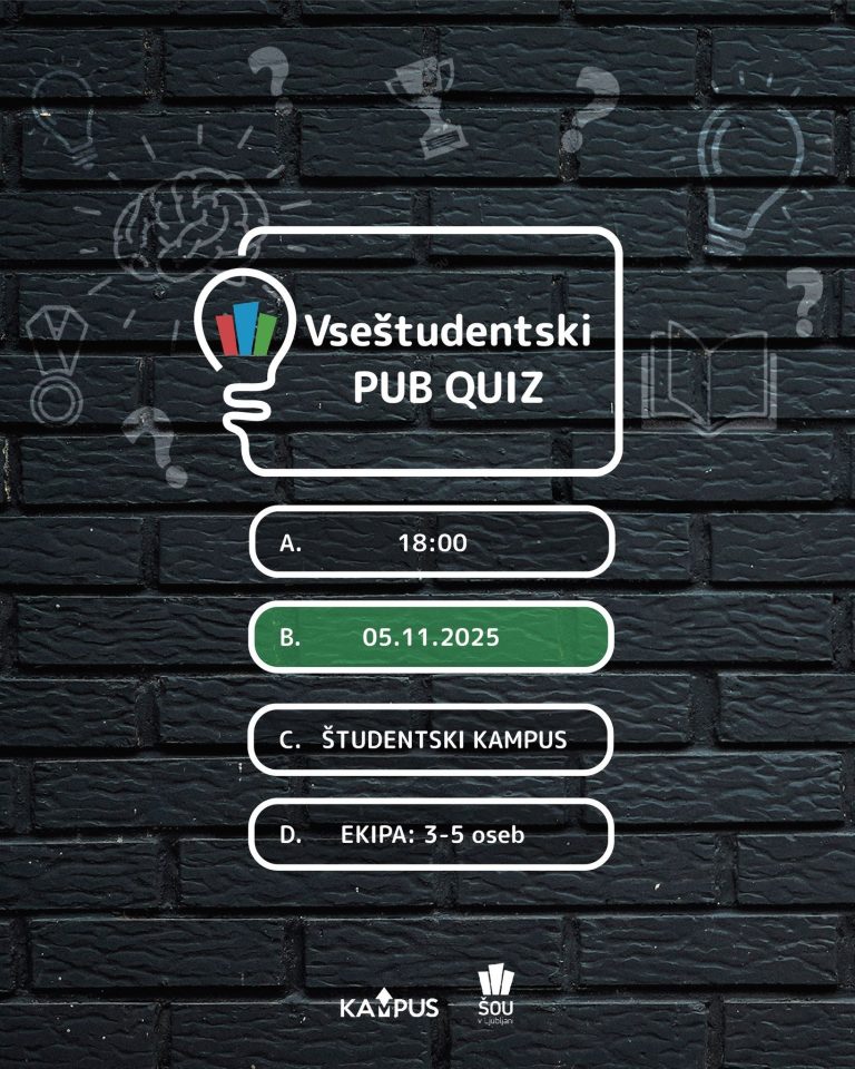 VSEŠTUDENTSKI PUB QUIZ