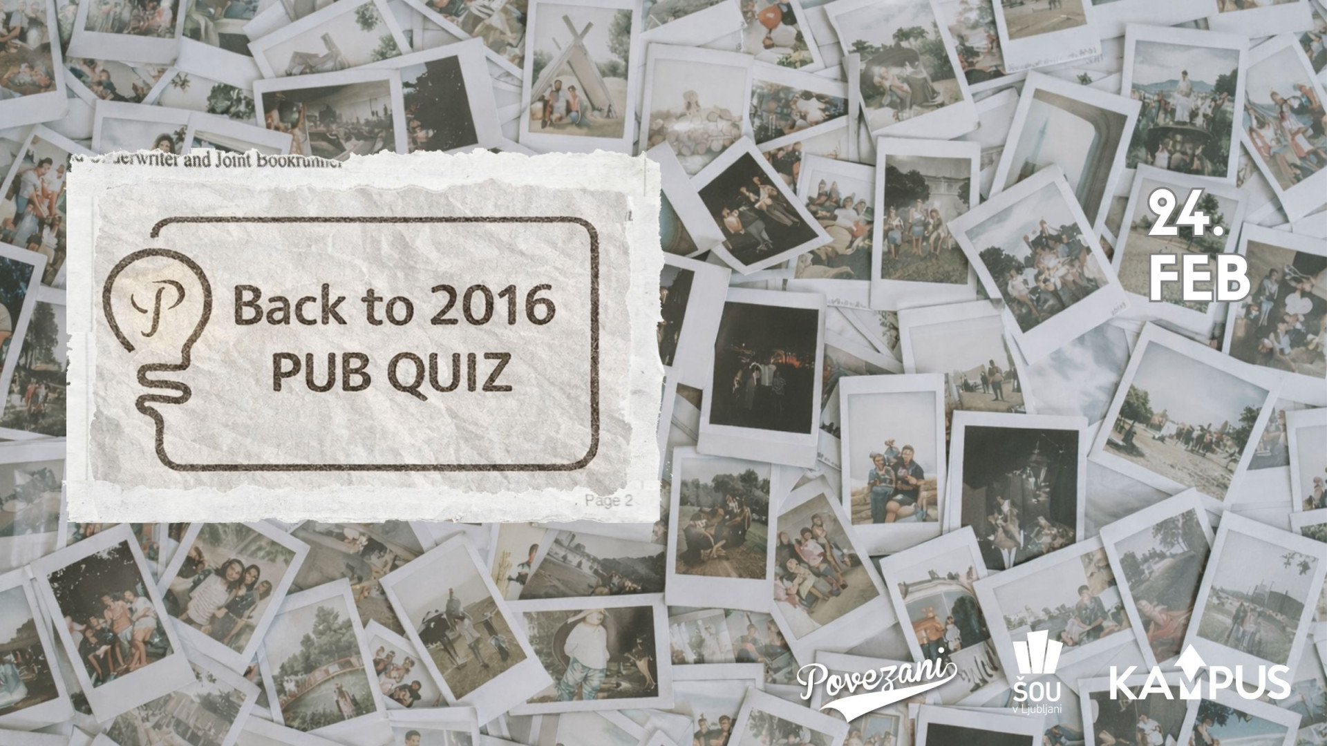 PUB QUIZ: BACK TO 2016